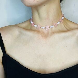 Y2K - Butterfly Beaded Choker